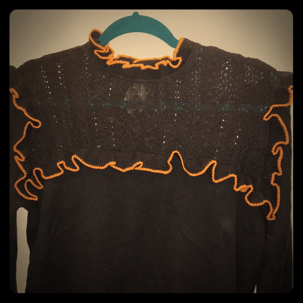 Navy baby doll sweater